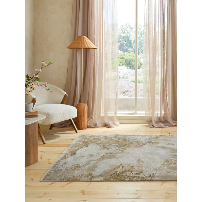 Brixton R66B Green/Cream Rug