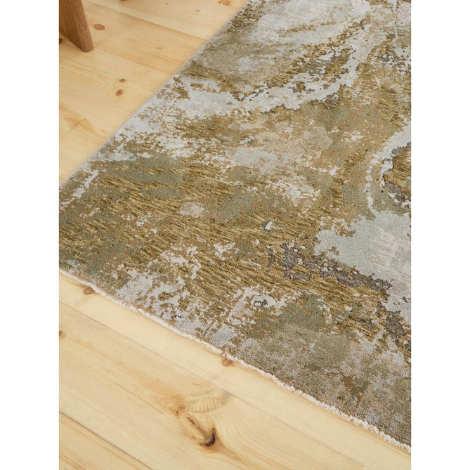 Brixton R66B Green/Cream Rug