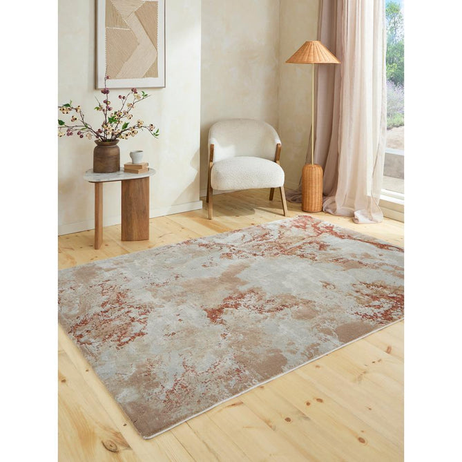Brixton R66C Rust/Cream Rug