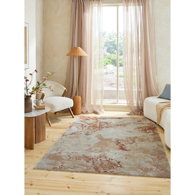 Brixton R66C Rust/Cream Rug
