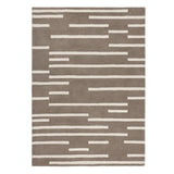 Broken Stripe Beige Rug