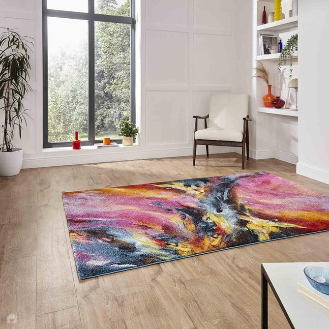Brooklyn 13800 Modern Abstract Soft Carved Durable Short Pile Multicolour Rug-Think Rugs-Rug Love - The Most Loved Rug Store