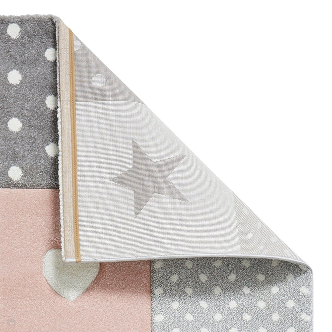 Brooklyn 20339 Kids Patchwork Soft Pink Rug-Think Rugs-Rug Love - The Most Loved Rug Store