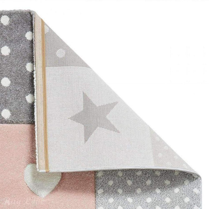 Brooklyn 20339 Kids Patchwork Soft Pink Rug-Think Rugs-Rug Love - The Most Loved Rug Store