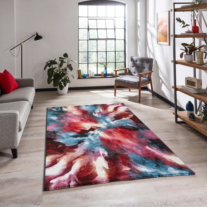 Brooklyn 21278 Modern Abstract Soft Carved Durable Short Pile Multicolour Rug-Think Rugs-Rug Love - The Most Loved Rug Store