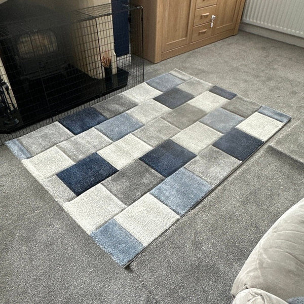 On Sale Brooklyn 21830 Modern Geometric Square Patchwork Blocks Soft ...