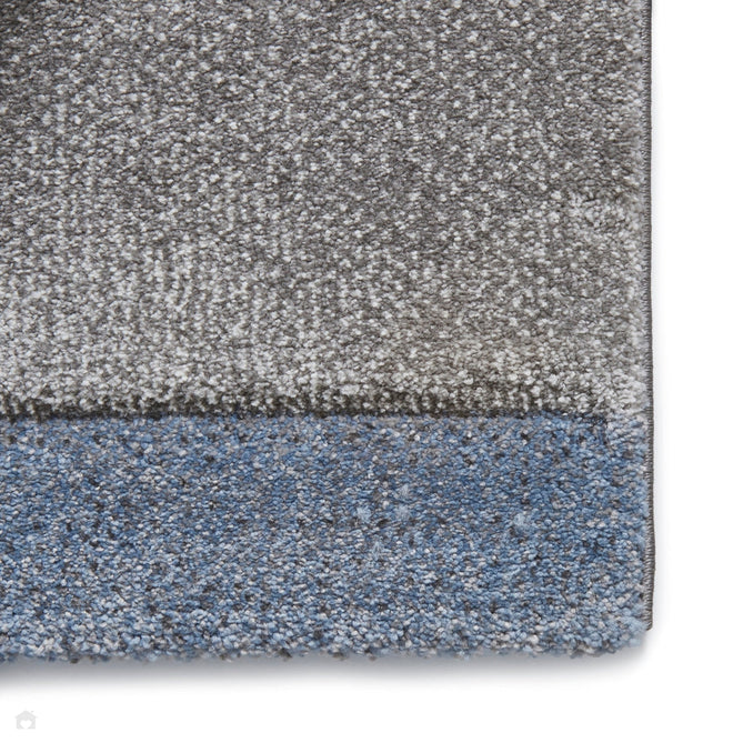 Brooklyn 21830 Modern Geometric Square Patchwork Blocks Soft Carved Durable Short Pile Grey/Blue/Cream Rug-Think Rugs-Rug Love - The Most Loved Rug Store