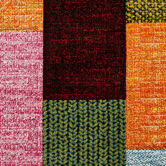 Brooklyn 21830 Modern Geometric Square Patchwork Blocks Soft Carved Durable Short Pile Multicolour Rug-Think Rugs-Rug Love - The Most Loved Rug Store