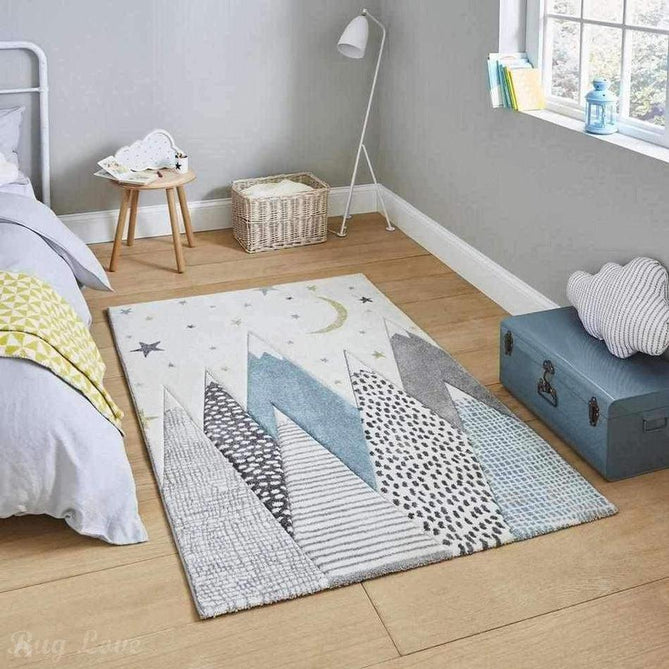 Brooklyn 22707 Kids Mountains Soft Blue Rug-Think Rugs-Rug Love - The Most Loved Rug Store