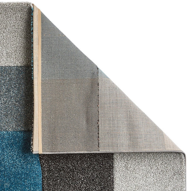 Brooklyn 646 Modern Geometric Tile Blocks Soft Carved Durable Short Pile Blue/Grey/Cream Rug-Think Rugs-Rug Love - The Most Loved Rug Store