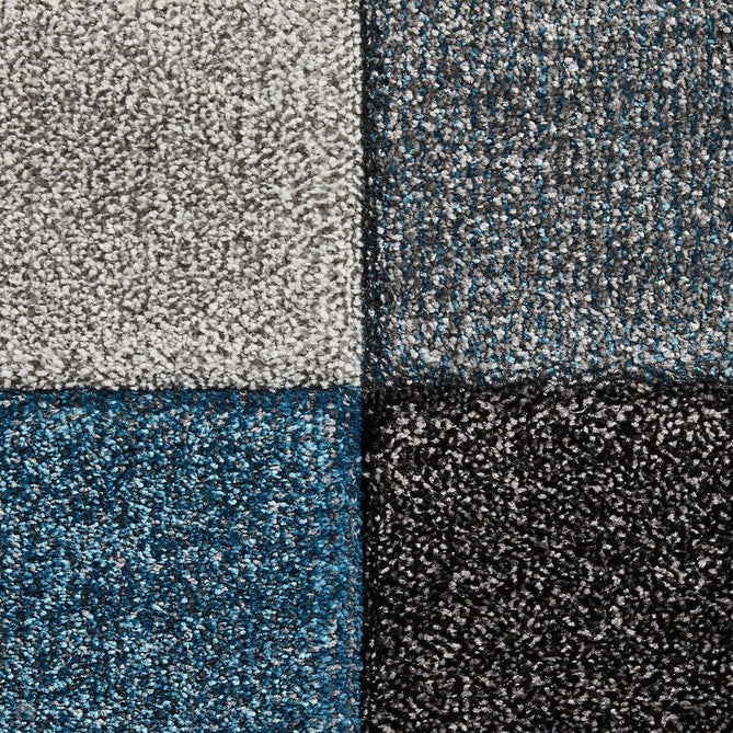 Brooklyn 646 Modern Geometric Tile Blocks Soft Carved Durable Short Pile Blue/Grey/Cream Rug-Think Rugs-Rug Love - The Most Loved Rug Store