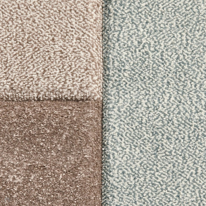 Brooklyn 646 Modern Geometric Tile Blocks Soft Hand-Carved Beige/Blue/Cream Rug-Think Rugs-Rug Love - The Most Loved Rug Store