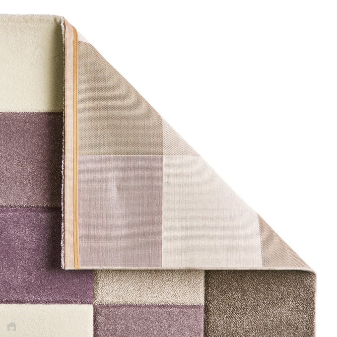 Brooklyn 646 Modern Geometric Tile Blocks Soft Hand-Carved Beige/Purple/Cream Rug-Think Rugs-Rug Love - The Most Loved Rug Store