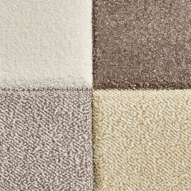 Brooklyn 646 Modern Geometric Tile Blocks Soft Hand-Carved Beige/Yellow/Cream Rug-Think Rugs-Rug Love - The Most Loved Rug Store
