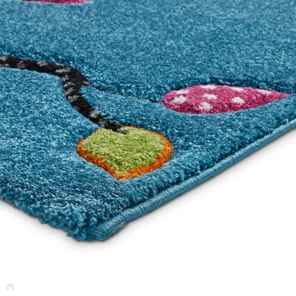 Brooklyn Kids 793 Blue Rug 080 x 150 cm Lowest Price £55.00 | Rug Love