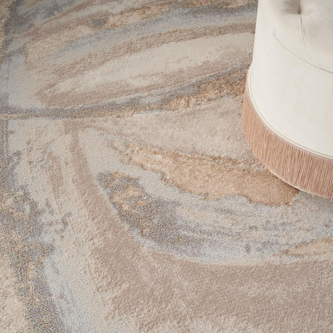 Brushstrokes BSK01 Beige/Grey Runner-Nourison-Rug Love - The Most Loved Rug Store