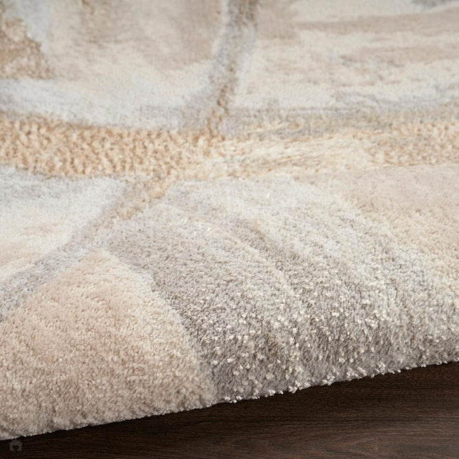 Brushstrokes BSK01 Beige/Grey Runner-Nourison-Rug Love - The Most Loved Rug Store