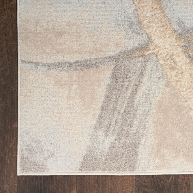 Brushstrokes BSK01 Beige/Grey Runner-Nourison-Rug Love - The Most Loved Rug Store