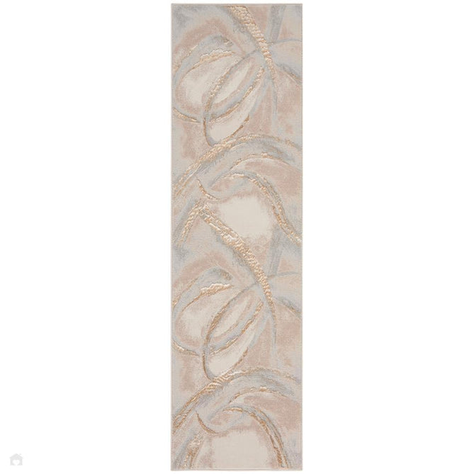 Brushstrokes BSK01 Beige/Grey Runner-Nourison-Rug Love - The Most Loved Rug Store
