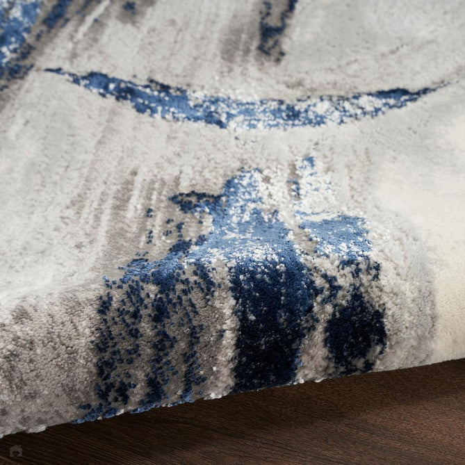 Brushstrokes BSK02 Grey/Navy Runner-Nourison-Rug Love - The Most Loved Rug Store