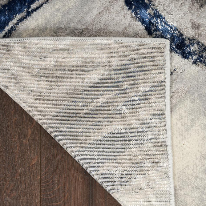 Brushstrokes BSK02 Grey/Navy Runner-Nourison-Rug Love - The Most Loved Rug Store