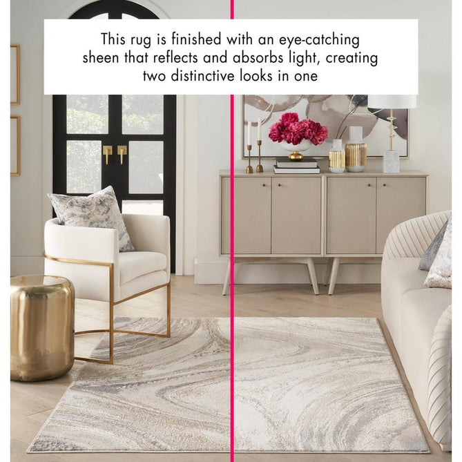 Brushstrokes BSK03 Cream/Grey Rug-Nourison-Rug Love - The Most Loved Rug Store