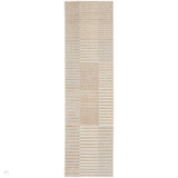 Brushstrokes BSK04 Beige/Silver Runner