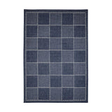 Flatweave Gel Check Navy Rug