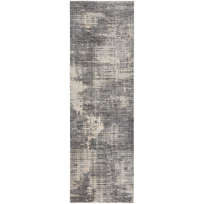 CK Rush CK953 Modern Crosshatched Linear Abstract Distressed Hi-Low Textured Low-Profile Short-Pile Grey/Beige/Ivory Rug-Calvin Klein-Rug Love - The Most Loved Rug Store