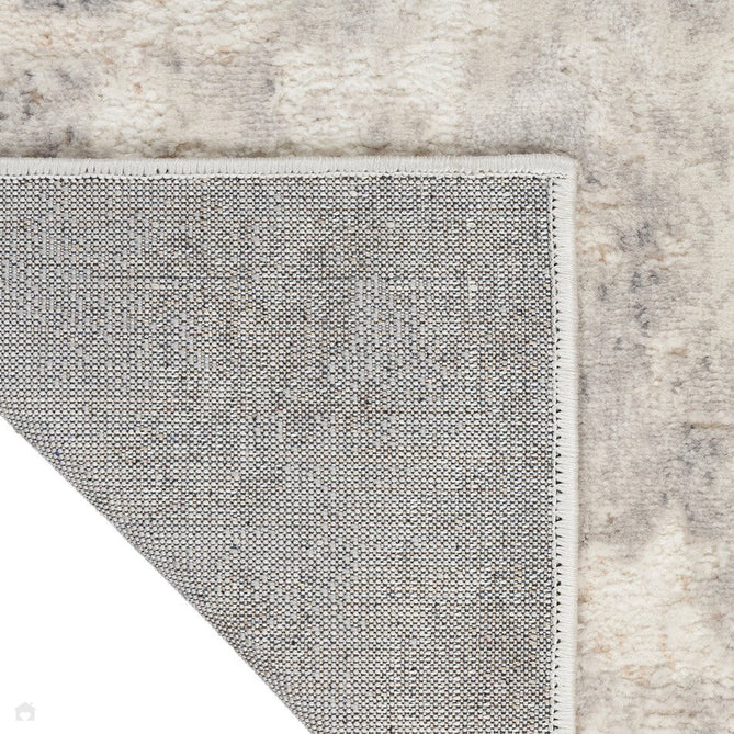 CK005 Enchanting ECH07 Modern Abstract Distressed Hi-Low Textured Low Flat-Pile Ivory/Grey Rug-Calvin Klein-Rug Love - The Most Loved Rug Store