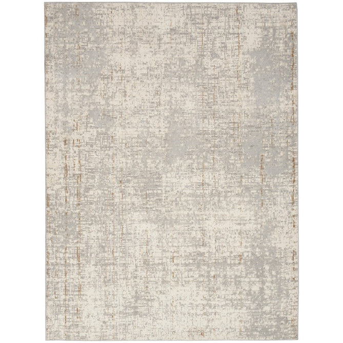CK950 Rush CK955 Modern Abstract Distressed Hi-Low Textured Low-Profile Short-Pile Ivory/Grey/Beige Runner-Calvin Klein-Rug Love - The Most Loved Rug Store
