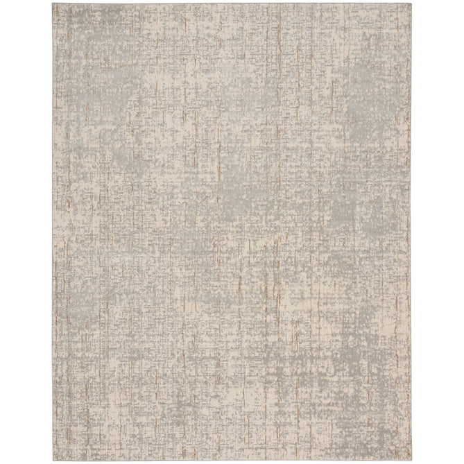 CK950 Rush CK955 Modern Abstract Distressed Hi-Low Textured Low-Profile Short-Pile Ivory/Grey/Beige Runner-Calvin Klein-Rug Love - The Most Loved Rug Store