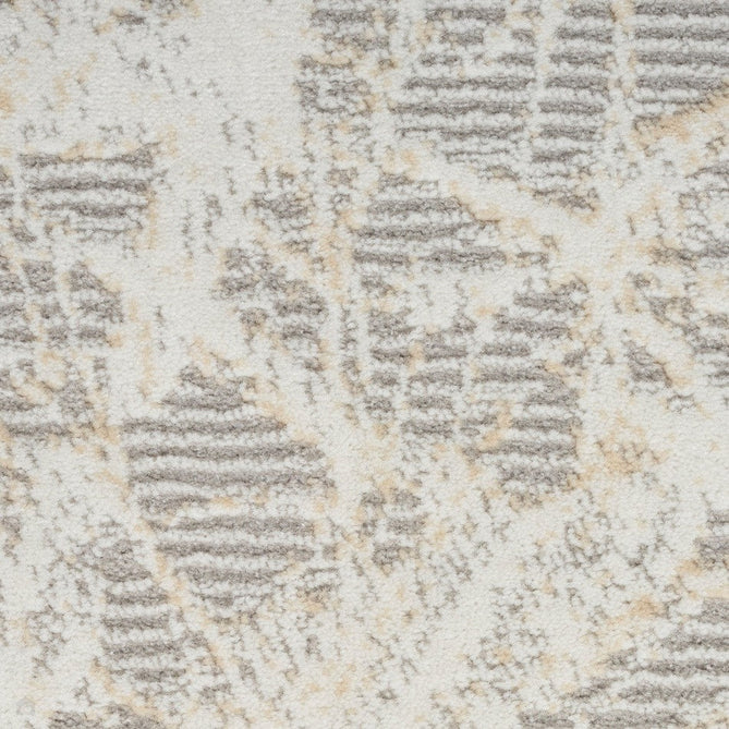 CK950 Rush CK956 Modern Abstract Distressed Hi-Low Textured Low-Profile Short-Pile Grey/Ivory/Biege Runner-Calvin Klein-Rug Love - The Most Loved Rug Store