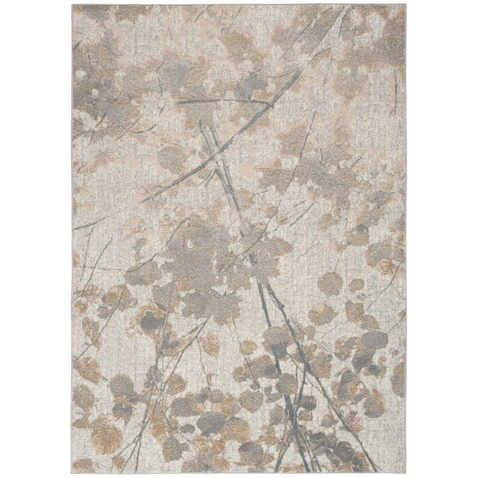 CK950 Rush CK957 Modern Abstract Distressed Hi-Low Textured Low-Profile Short-Pile Grey/Beige/Taupe/Blue Runner-Calvin Klein-Rug Love - The Most Loved Rug Store