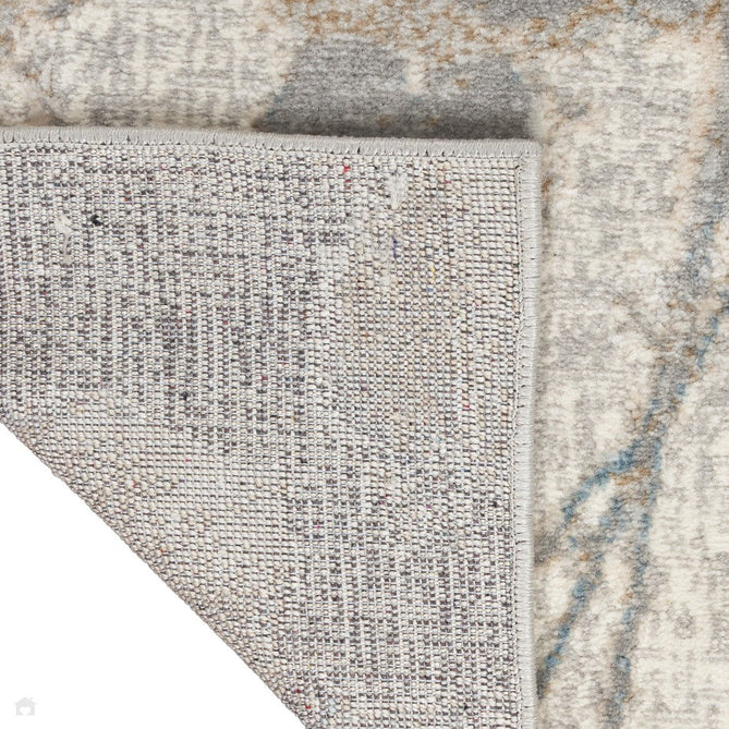 CK950 Rush CK957 Modern Abstract Distressed Hi-Low Textured Low-Profile Short-Pile Grey/Beige/Taupe/Blue Runner-Calvin Klein-Rug Love - The Most Loved Rug Store
