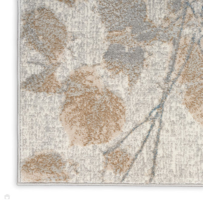 CK950 Rush CK957 Modern Abstract Distressed Hi-Low Textured Low-Profile Short-Pile Grey/Beige/Taupe/Blue Runner-Calvin Klein-Rug Love - The Most Loved Rug Store