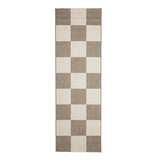 County Chequer Natural In-Outdoor Flatweave Runner