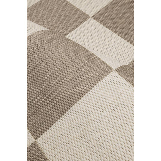 County Chequer Natural In-Outdoor Flatweave Runner