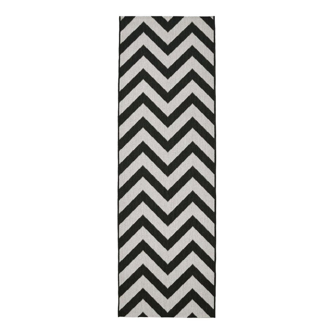County Chevron Black In-Outdoor Flatweave Rug-Melrose-Rug Love - The Most Loved Rug Store