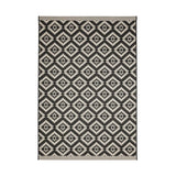County Genesis Black In-Outdoor Flatweave Rug