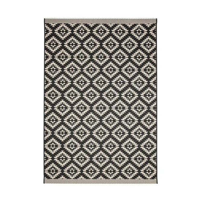 County Genesis Black In-Outdoor Flatweave Runner-Melrose-Rug Love - The Most Loved Rug Store