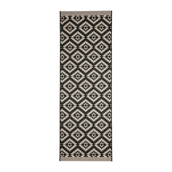 County Genesis Black In-Outdoor Flatweave Runner-Melrose-Rug Love - The Most Loved Rug Store