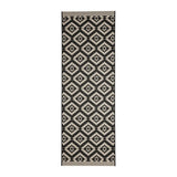 County Genesis Black In-Outdoor Flatweave Runner