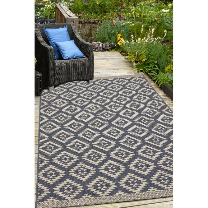 County Genesis Navy In-Outdoor Flatweave Runner-Melrose-Rug Love - The Most Loved Rug Store