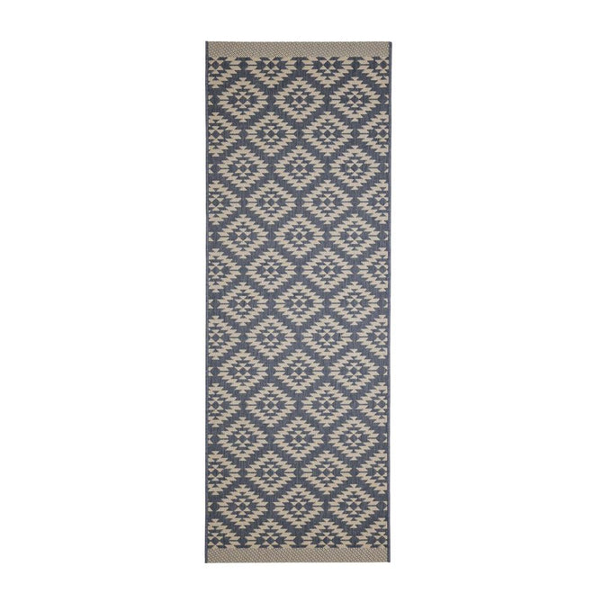 County Genesis Navy In-Outdoor Flatweave Runner-Melrose-Rug Love - The Most Loved Rug Store