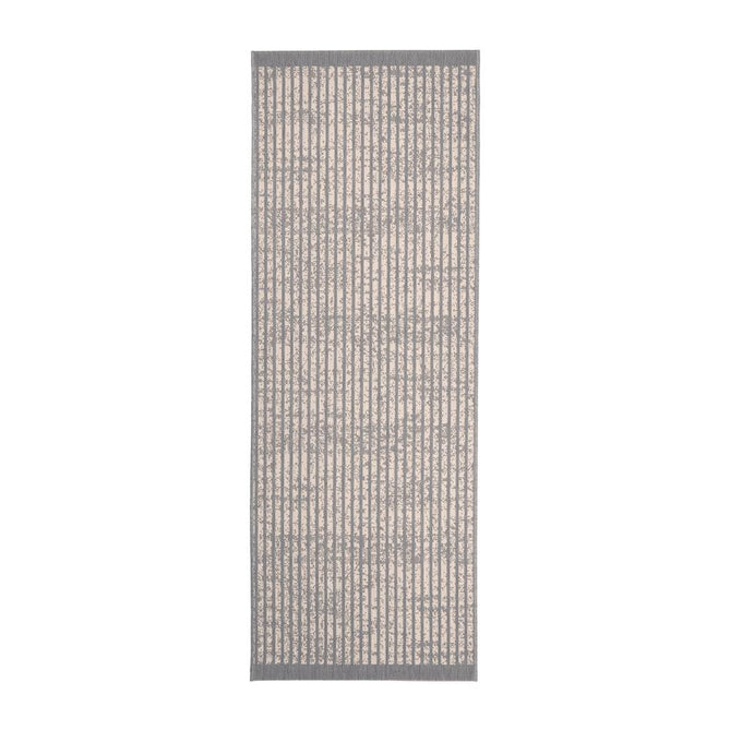 County Hatch Grey In-Outdoor Flatweave Runner