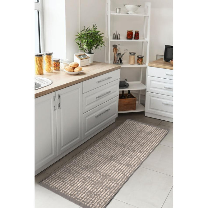 County Hatch Grey In-Outdoor Flatweave Runner