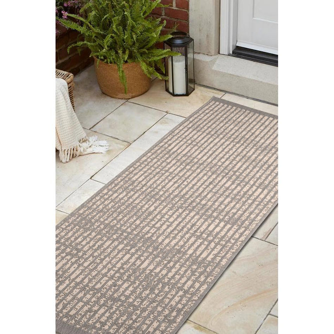 County Hatch Grey In-Outdoor Flatweave Runner