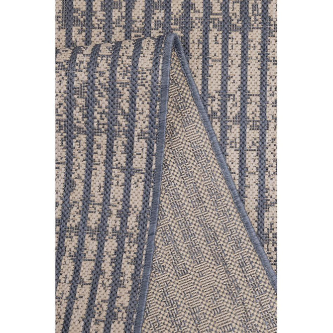 County Hatch Navy In-Outdoor Flatweave Runner