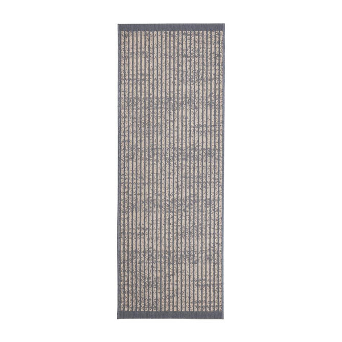 County Hatch Navy In-Outdoor Flatweave Runner